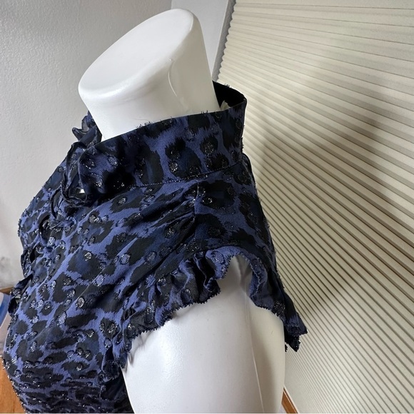 KATE SPADE Silk  Leopard Dot Print Blouse SZ XS - Picture 6 of 14